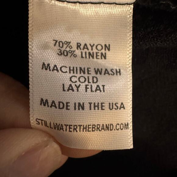 NWT Tuckernuck Stillwater The Label Linen Blend Tiered Shoulder Tie Mini Dress M - Picture 6 of 7